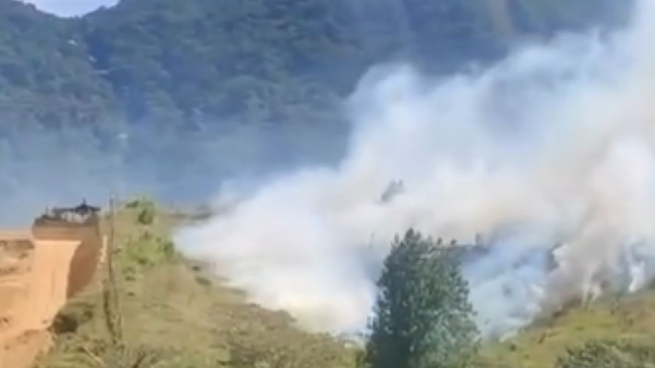 ¿Qué lo causó? Se presentó un incendio forestal en zona rural del municipio de El Carmen de Viboral