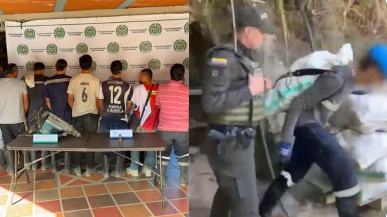 Así fue el operativo en Girardota donde cayeron 10 personas señaladas de minería ilegal, que movería $400 millones