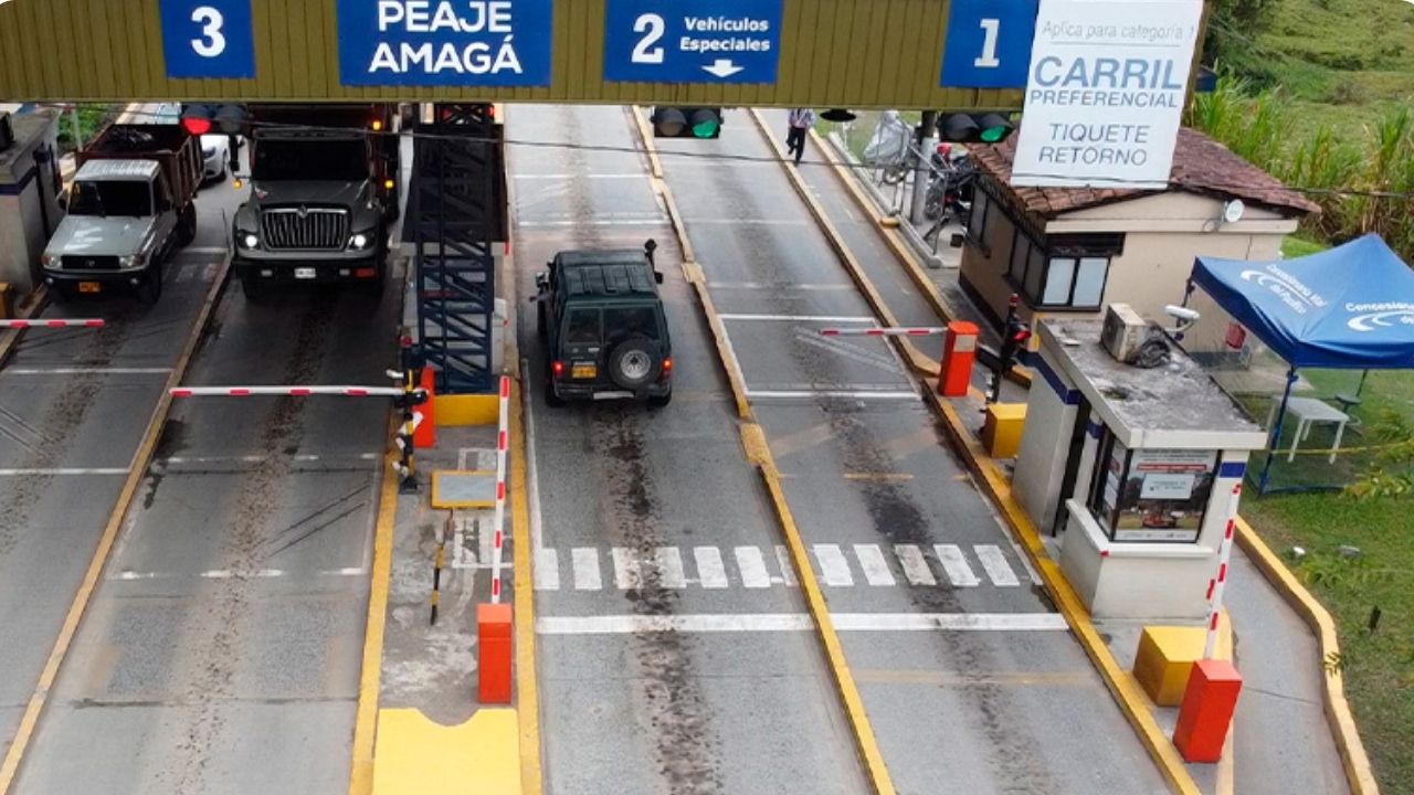 El peaje de Amagá se encuentra despejado: el paro continúa pero sin afectar las vías