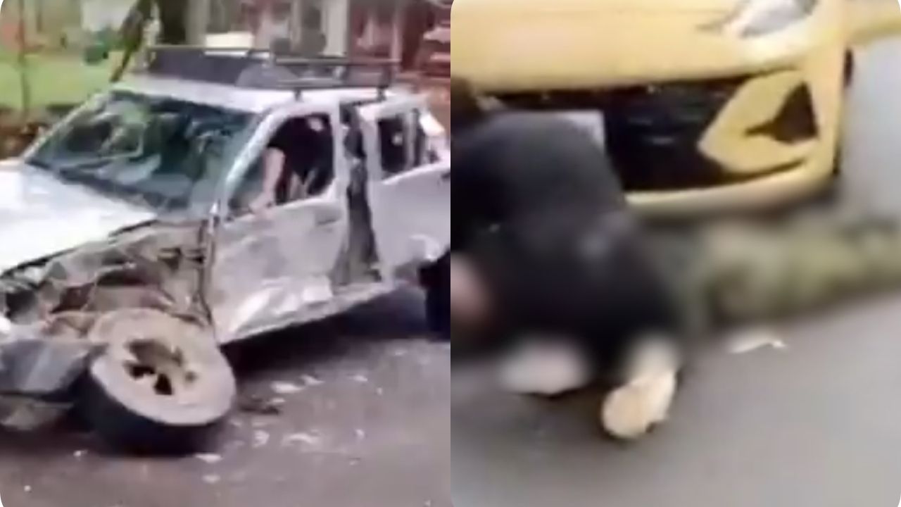 Choque múltiple en Cocorná: tres vehículos involucrados en la autopista Medellín-Bogotá