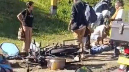 Lo que se sabe del accidente que involucró a un motociclista frente a la UVA de Niquía