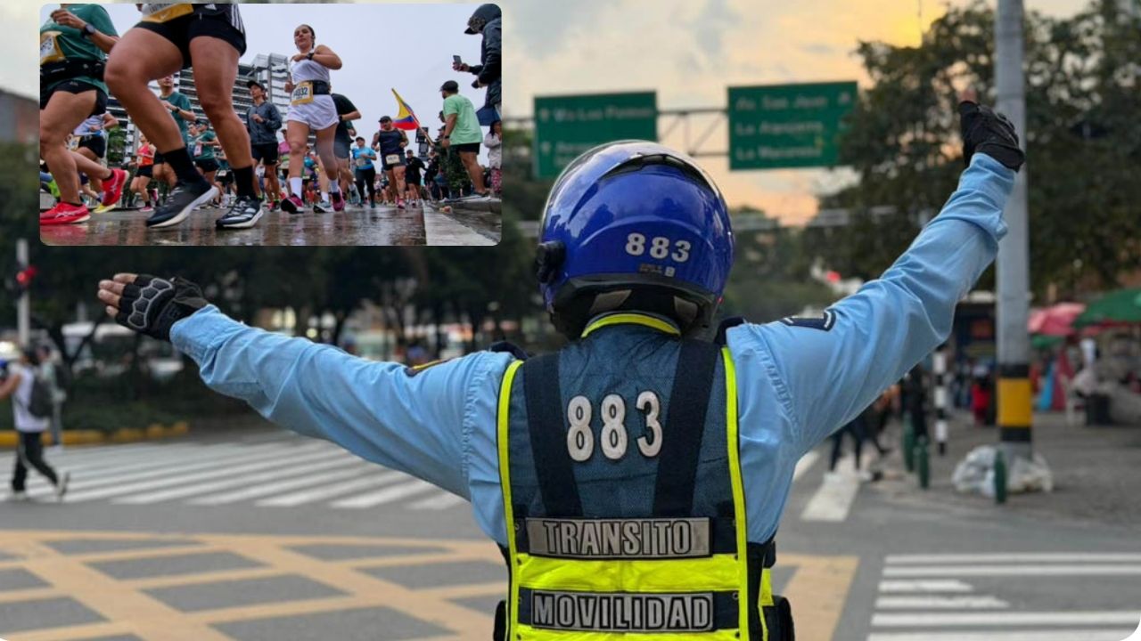Debido a carrera de 'running', habrá cierres viales este sábado y domingo en Medellín; conozca los detalles