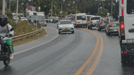 Atención en la vía: reportan accidente en la Variante Aeropuerto - Guarne