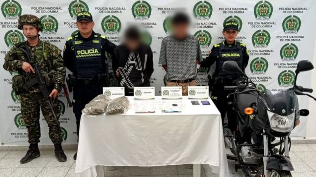 En flagrancia: Capturados dos presuntos expendedores de droga en zona rural de Entrerríos