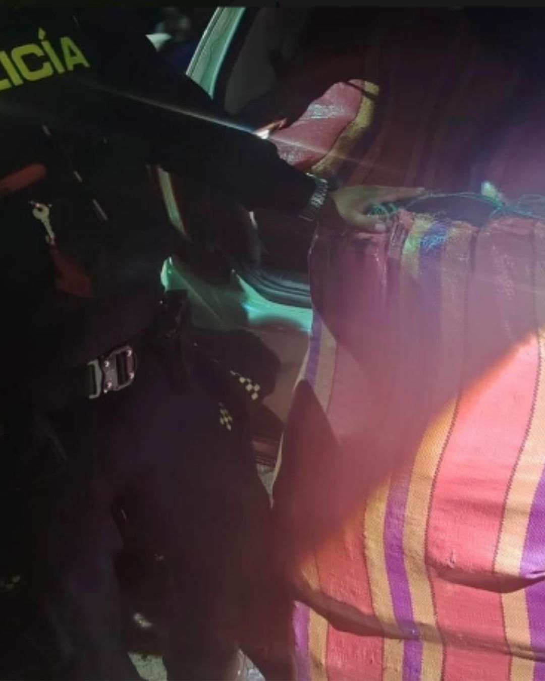 Costal con alrededor de 40 kilos de marihuana