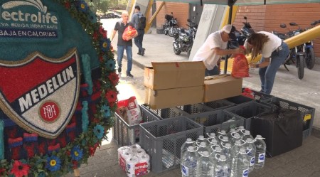 Independiente Medellín habilita la Tienda Roja del estadio como punto de acopio para damnificados