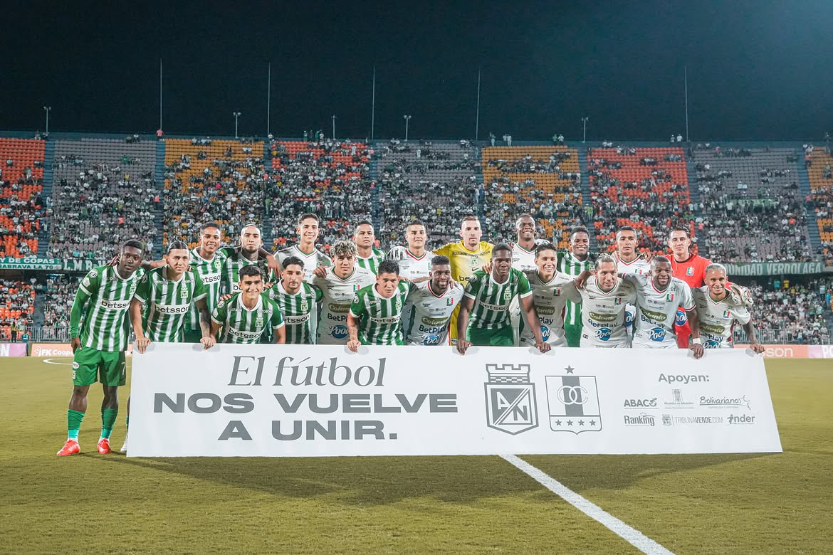 Nacional y Once Caldas empataron 2-2, pero el gran triunfo se lo llevó la solidaridad
