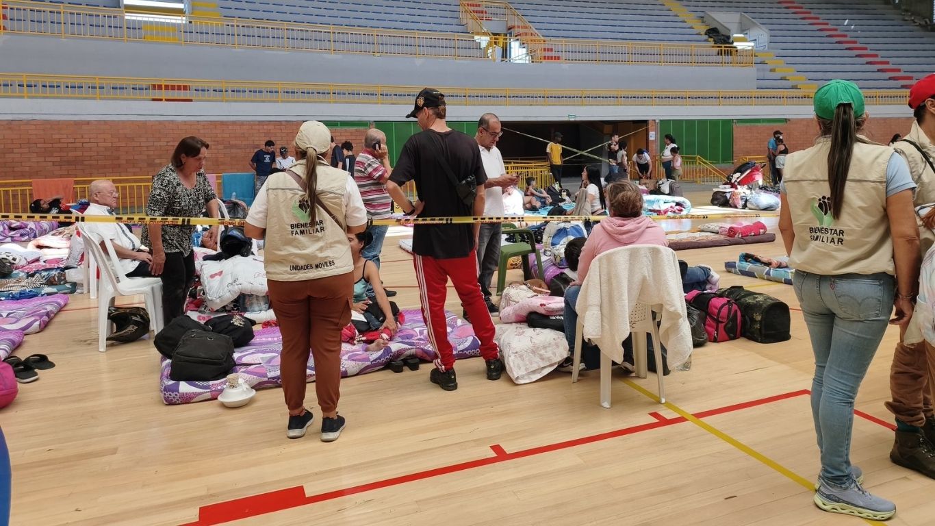 ICBF brinda atención a niñas, niños y familias en albergue habilitado en Pereira