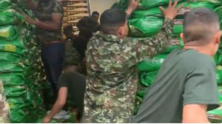 VIDEO: Jornada del Ejército para entregar alimento concentrado a animales afectados por el sismo