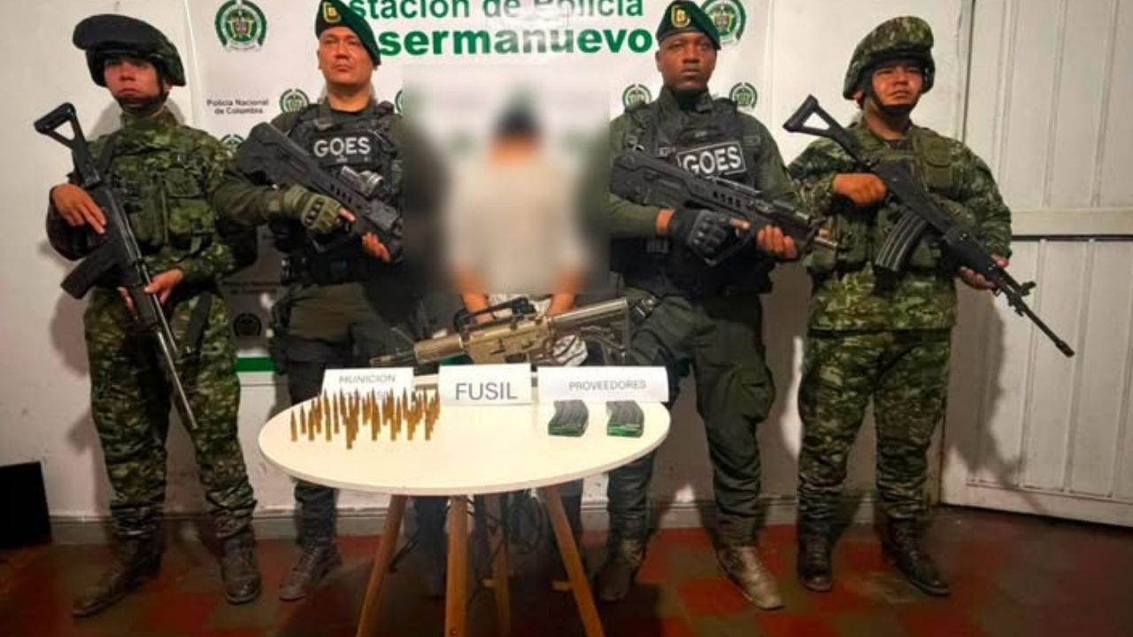 Capturan a un hombre con un fusil valorado en 22 millones de pesos