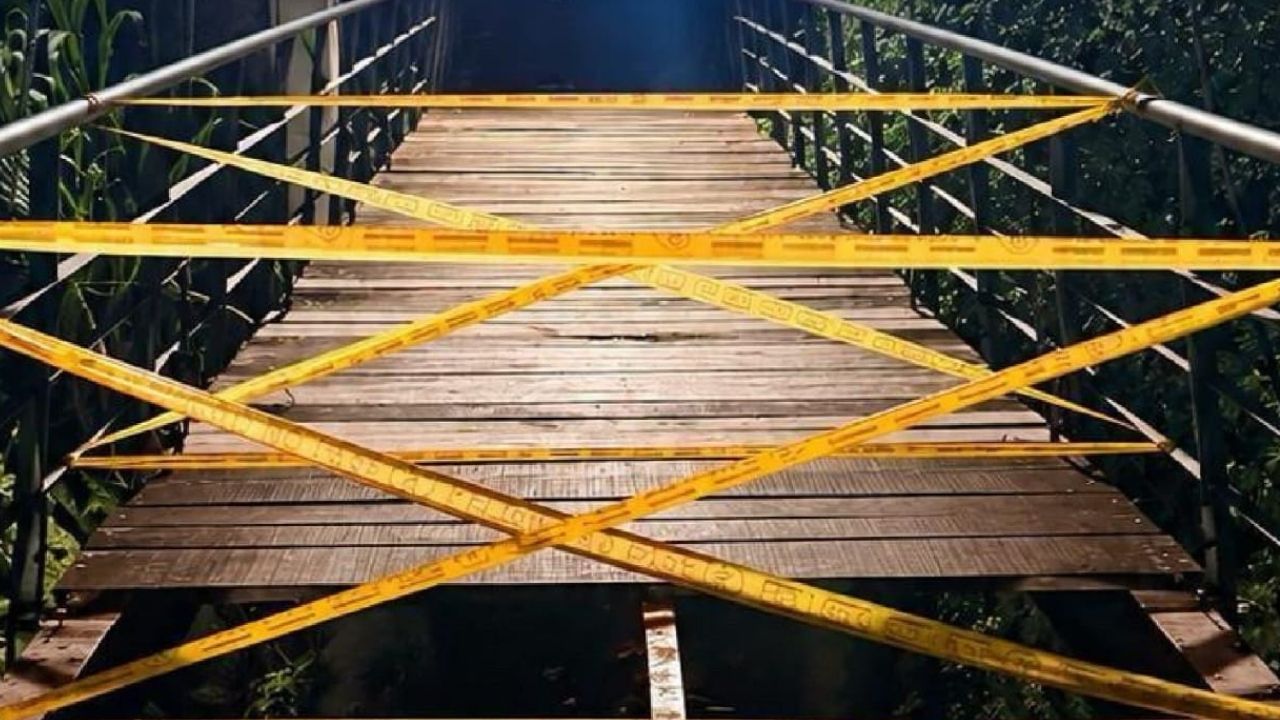 En Andes se robaron las tablas de un puente y la movilización se verá afectada hasta nuevo aviso