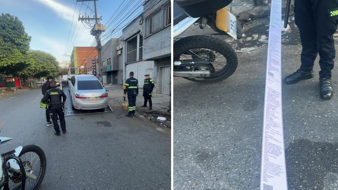 Inmovilizan vehículo que huyó de las autoridades luego de meterse en el carril exclusivo del Metroplús en Medellín