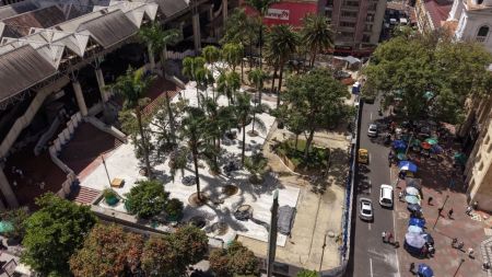 Renovación del Parque Berrío supera el 64 % de ejecución en Medellín