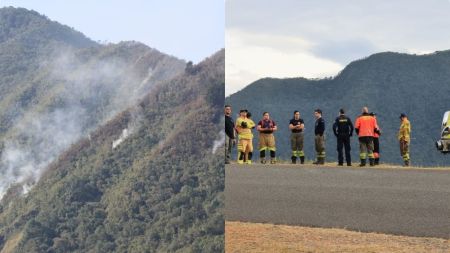 Después de cinco días de trabajo, el control del incendio en Boquerón, San Cristóbal Después de cinco días de trabajo, el control del incendio en Boquerón, San Cristóbal