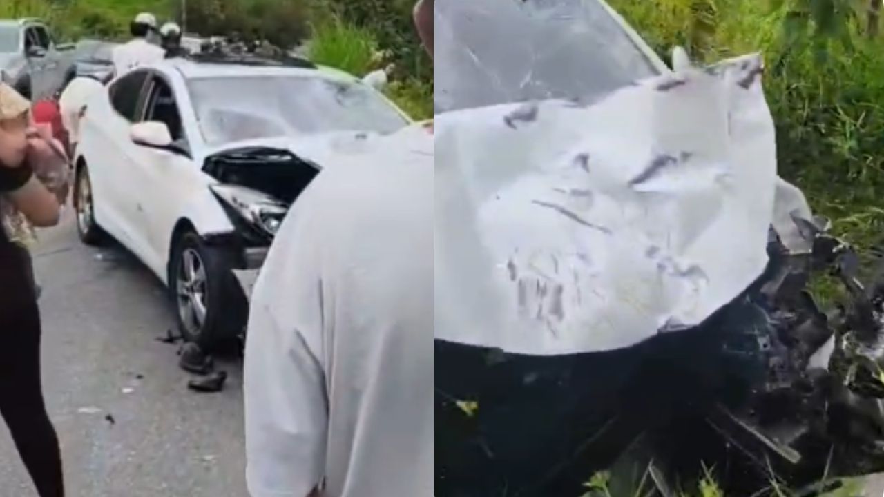 VIDEO: Choque múltiple en el Alto del Chocho deja seis personas lesionadas
