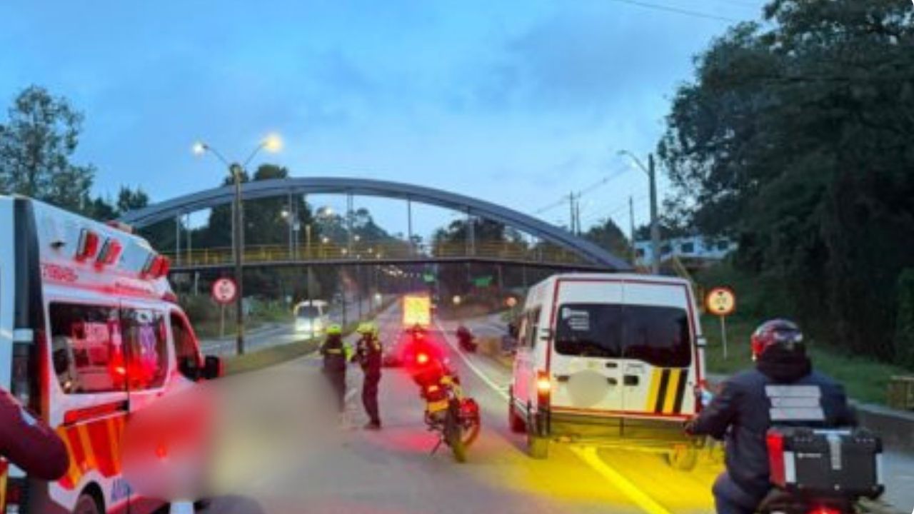 Motociclista de 31 años murió en accidente en la Autopista Medellín-Bogotá