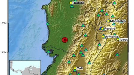 Tres sismos con magnitudes de hasta 4.3 en Chocó y Cauca se reportaron en las últimas horas por el Servicio Geológico Colombiano