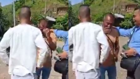 VIDEO: Retornó con vida Jeiber, presidente de JAC secuestrado por el Clan del Golfo en Anorí