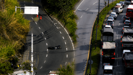 Atención: cierre en la vía del Túnel de Occidente por accidente con persona fallecida en San Cristóbal