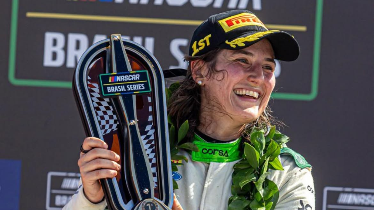 ¡Histórico!: Tatiana Calderón se subió a lo más alto del podio en Brasil