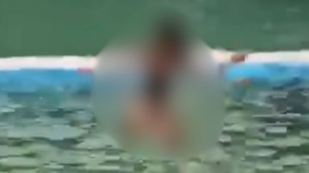 VIDEO: Mujer pierde el conocimiento en una piscina de Cocorná al lanzarse de un tobogán