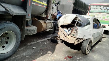 EN VIDEO | Vea el momento exacto del accidente en la Autopista Norte, a la altura de Hatillo, en el municipio de Barbosa