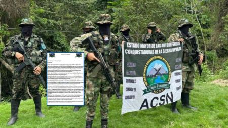Autodefensas Conquistadores de la Sierra Nevada anuncian la finalización del paro armado