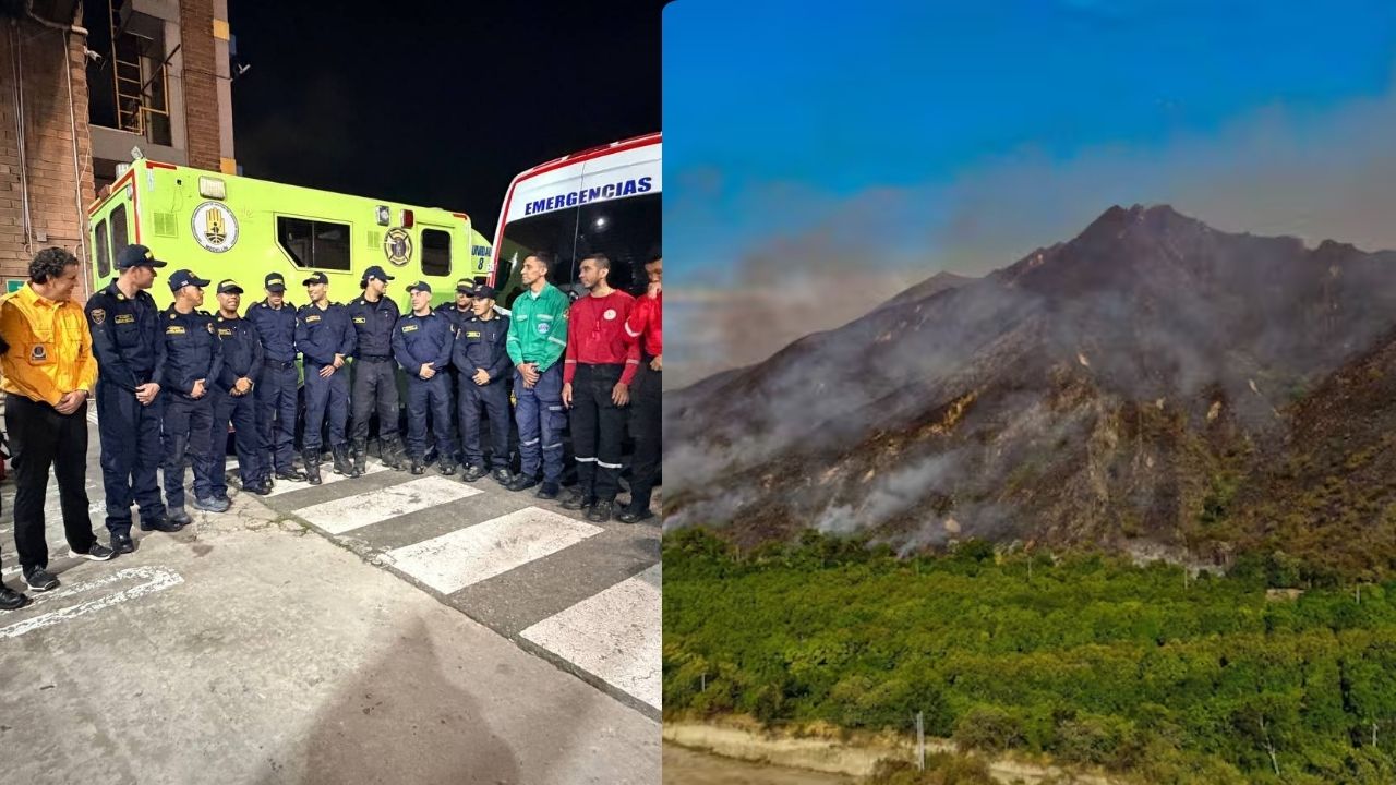 Bomberos Medellín envía comisión de rescate al Tolima para combatir incendios forestales