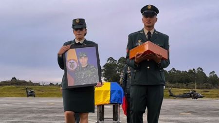 El Ejército en Antioquia despidió a Joel Jiménez, soldado profesional asesinado en Ocaña