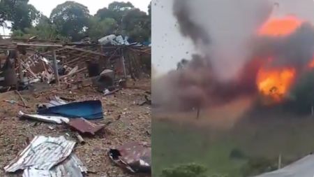 VIDEO: Onda expansiva en Mina Nueva: explosión deja daños en viviendas y minas entre Segovia y Bolívar