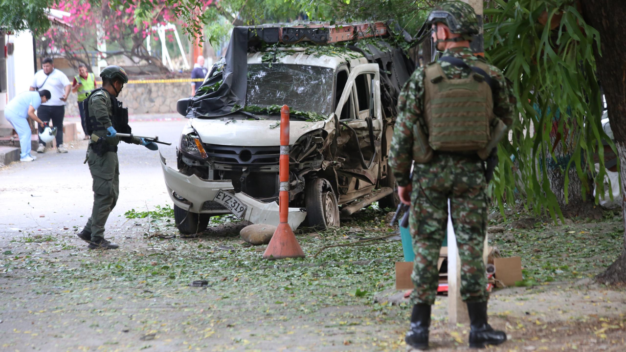 Explosión cerca del puente internacional de Cúcuta deja cuatro policías heridos