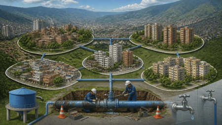 Anuncian corte de agua en sectores de cinco comunas de Medellín por mantenimiento del circuito Berlín Anuncian corte de agua en sectores de cinco comunas de Medellín por mantenimiento del circuito Berlín
