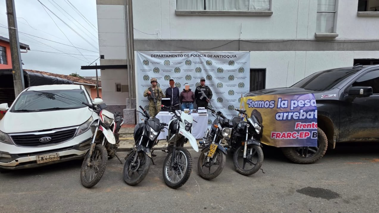 Dos capturados por presuntos vínculos con extorsiones en el norte de Antioquia 1 Dos capturados por presuntos vínculos con extorsiones en el norte de Antioquia
