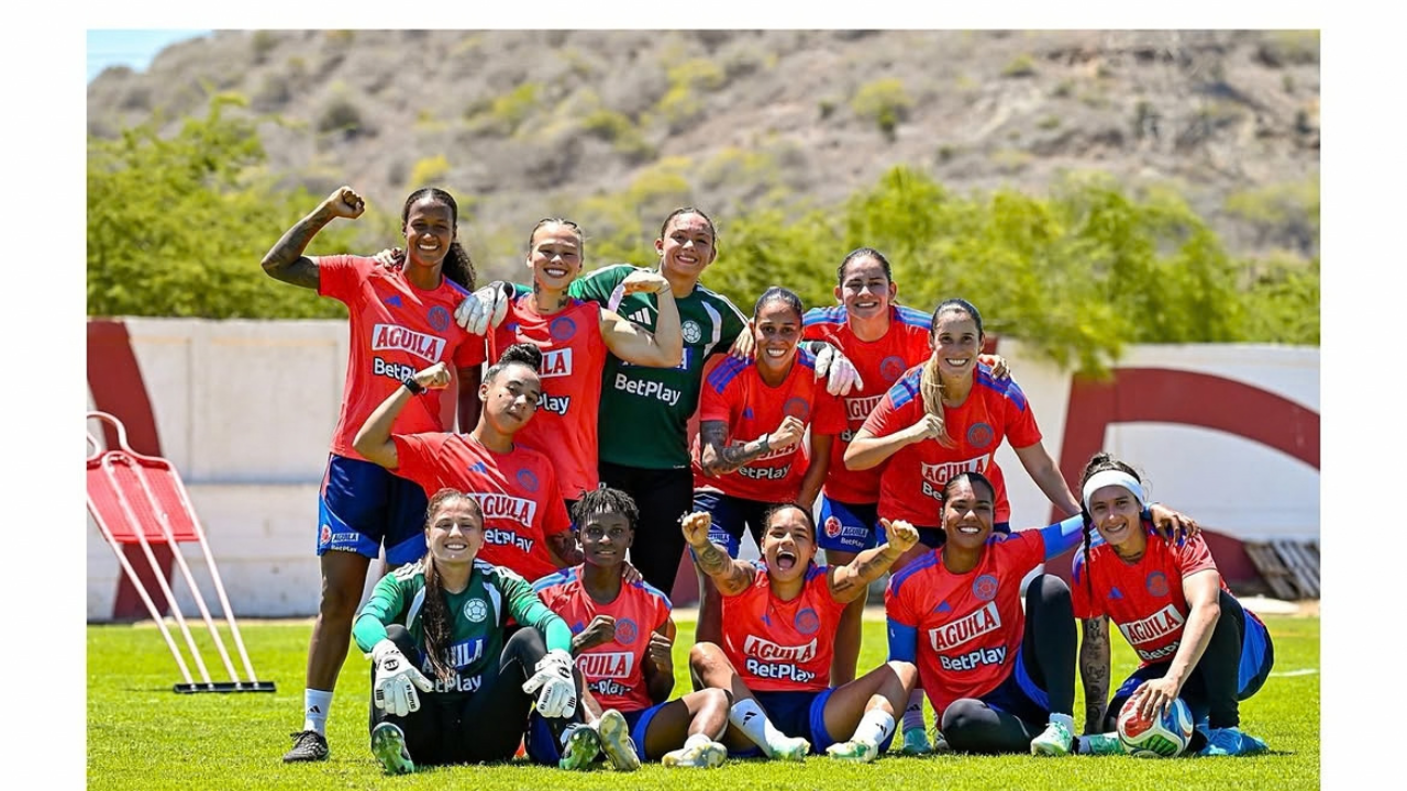 La Selección Colombia femenina prepara su duelo ante Venezuela