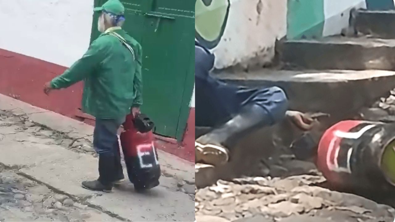 Un hombre que al parecer estaba borracho arrastró por las calles de El Carmen un cilindro que pertenecería al Eln