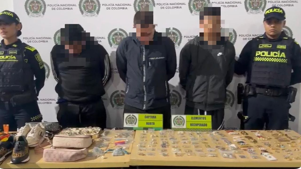 Capturan a tres hombres señalados de millonario robo de joyas en un apartamento de Envigado