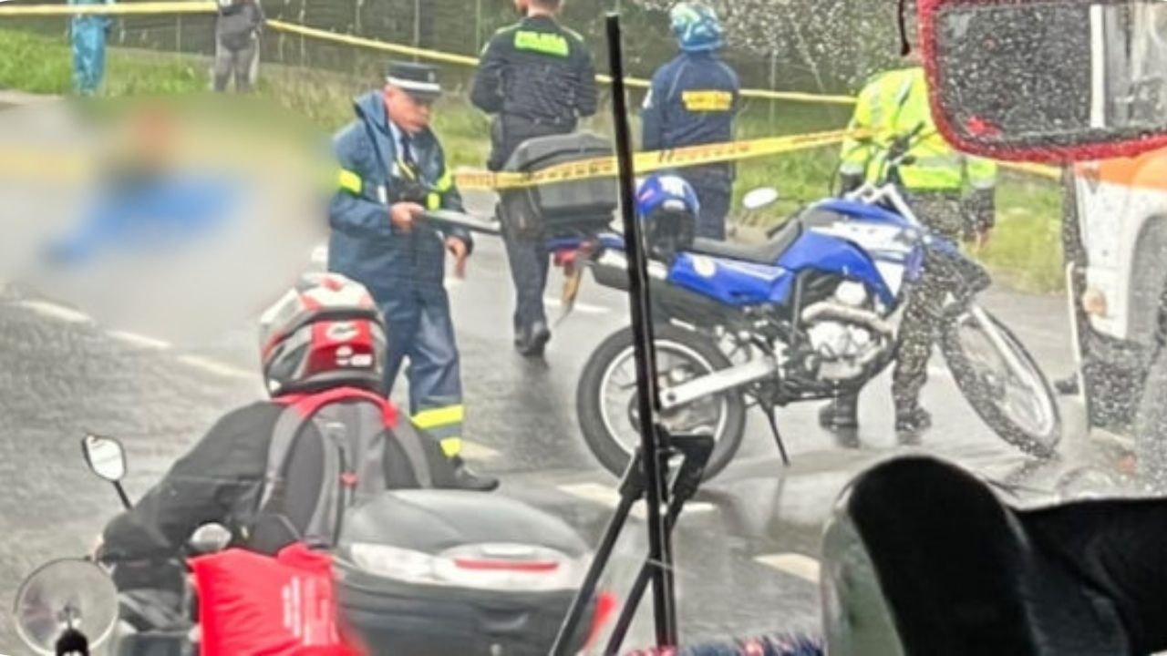 Accidente en la autopista Medellín-Bogotá deja un vendedor fallecido a la altura de Rionegro