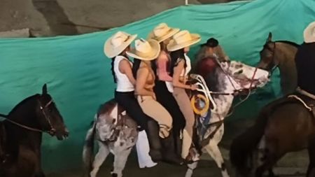 ¿Habría sanción? Esto pasó con las 4 mujeres montadas en una mula en San Roque ¿Habría sanción? Esto pasó con las 4 mujeres montadas en una mula en San Roque