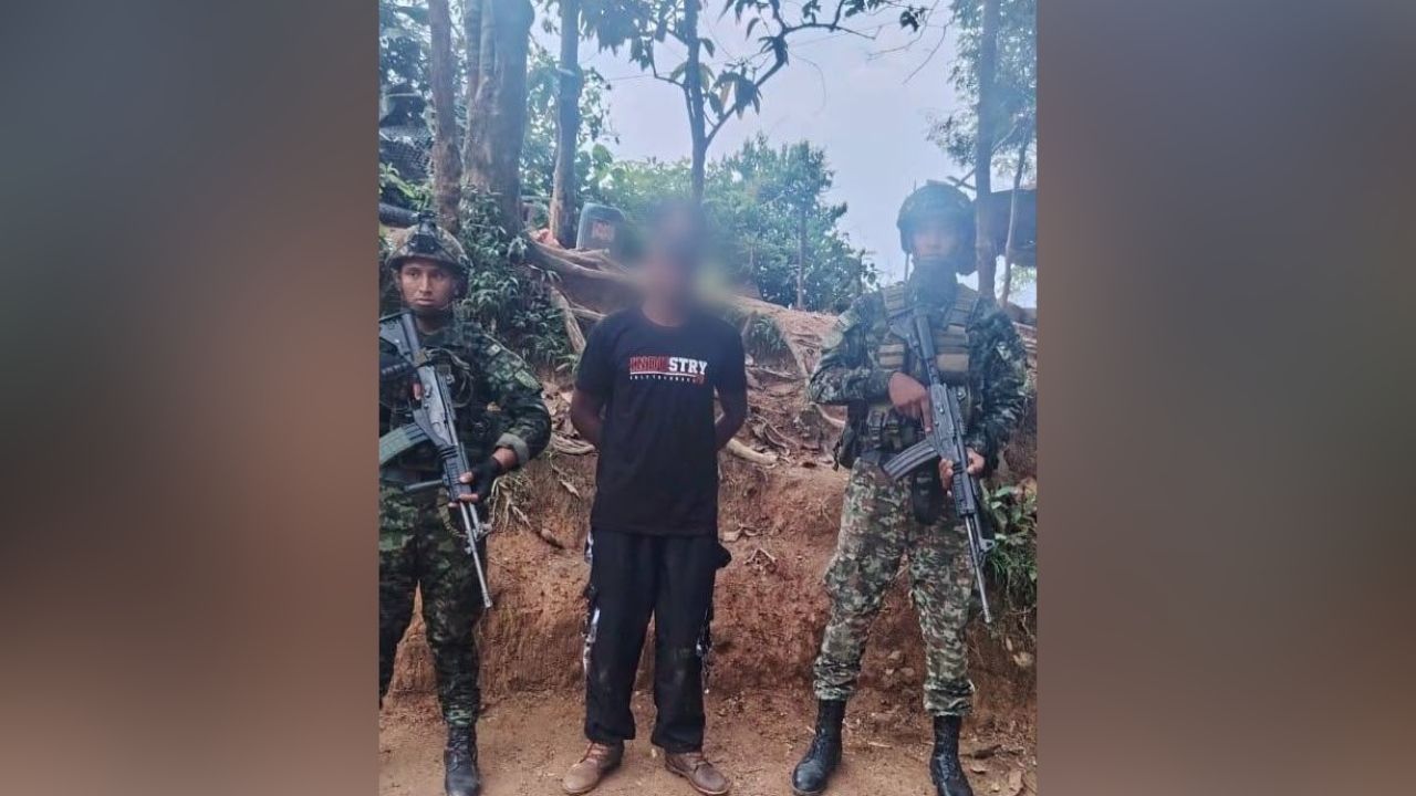 Capturan en Valdivia a presunto integrante del Clan del Golfo con armamento y efectivo