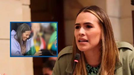 Representante Mafe Carrascal niega haber instrumentalizado a una menor en las marchas del 14 de octubre en Bogotá