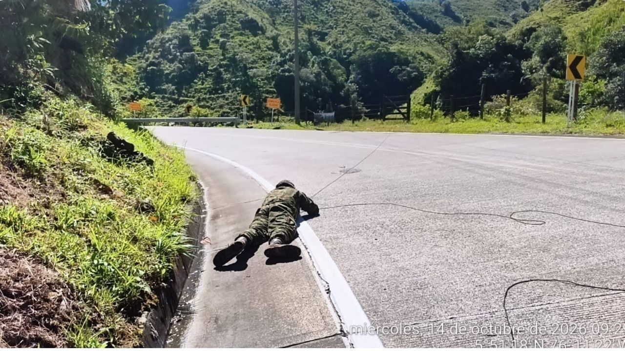 Hallan carga explosiva que pertenecería al ELN en la vía Medellín-Quibdó