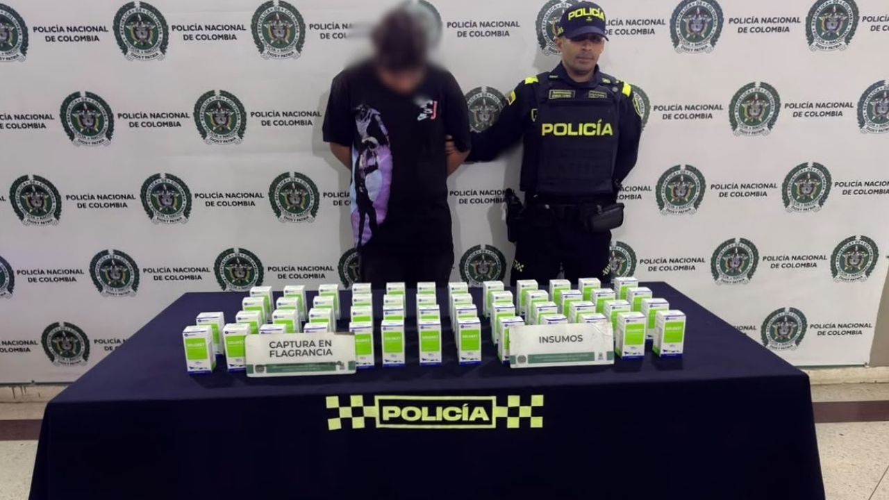 En Bello, incautaron cargamento con 50 cajas de ketamina y capturaron a dos personas