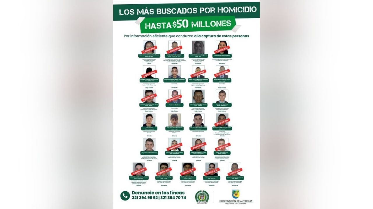 Cayó una de las más buscadas en Antioquia: alias ‘La Flaca’ fue capturada en Santa Rosa de Osos