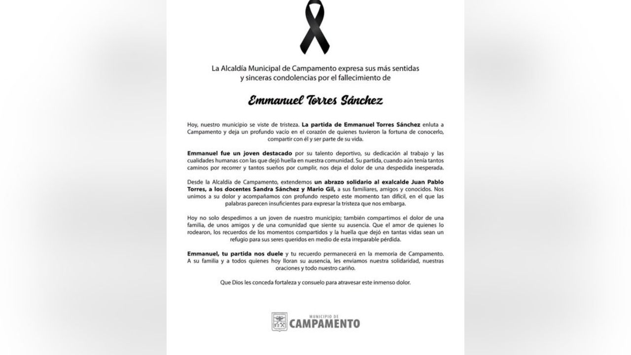 A Emmanuel y Jhon Jairo los habrían asesinado luego de salir de un partido de fútbol en Campamento