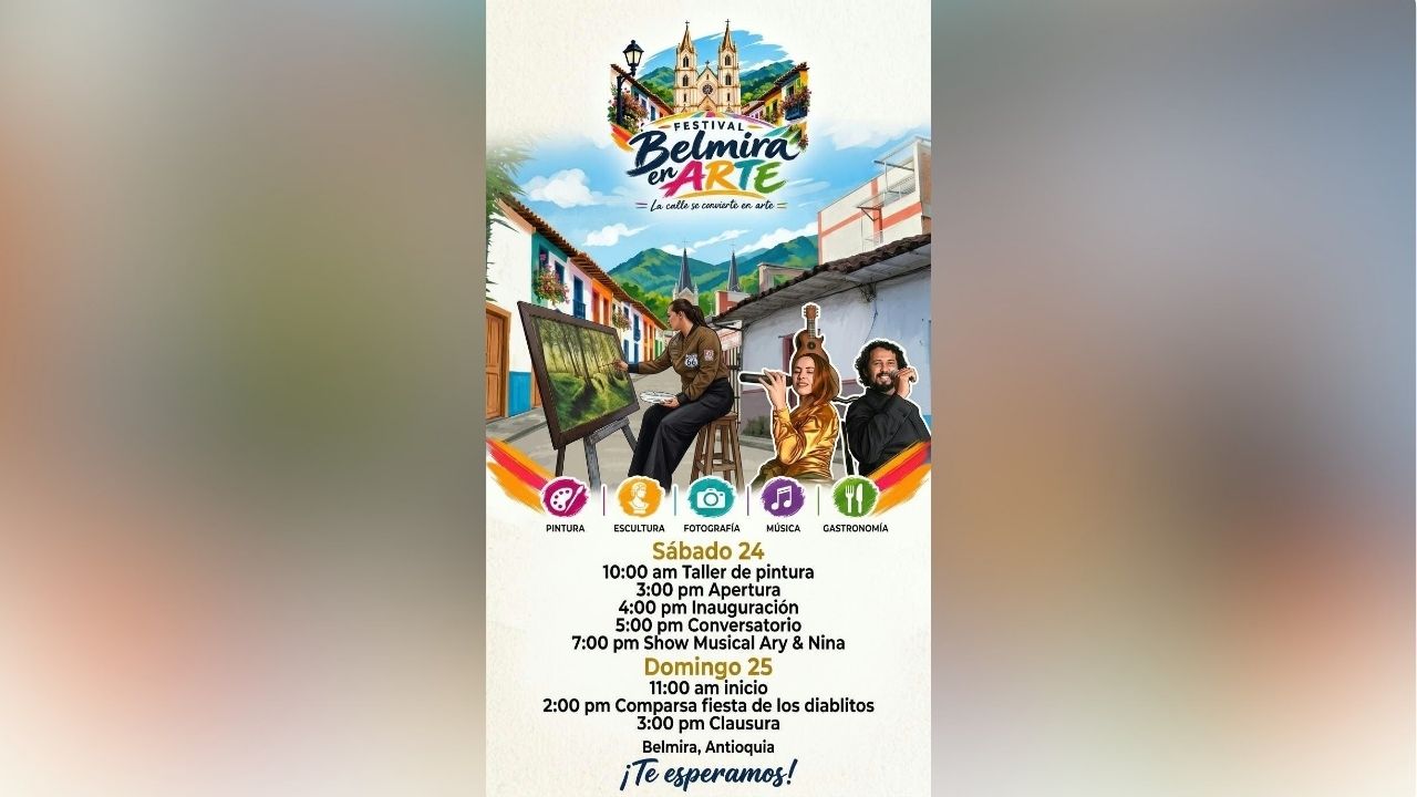 Belmira se viste de arte: la apuesta cultural que transforma el espacio público del municipio
