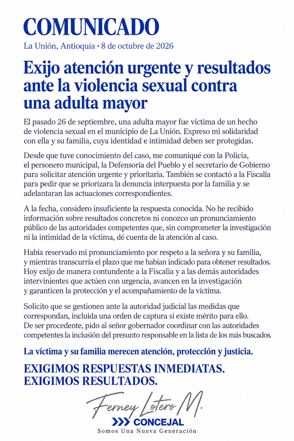 Sigue la consternación en La Unión por presunto abuso a adulta mayor: esto dicen las autoridades